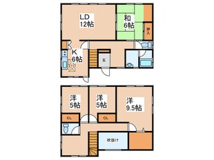 柿の木台12番地戸建の物件間取画像